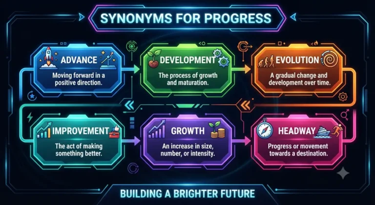 synonyms for progress