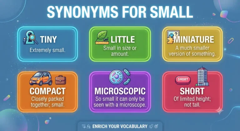 synonyms for small
