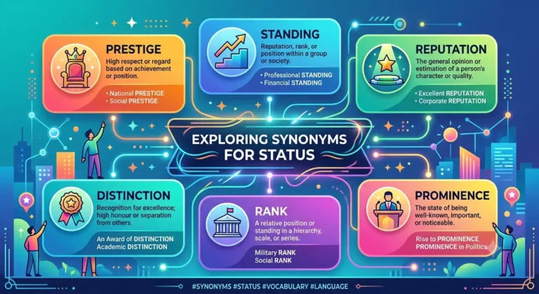 synonyms for status