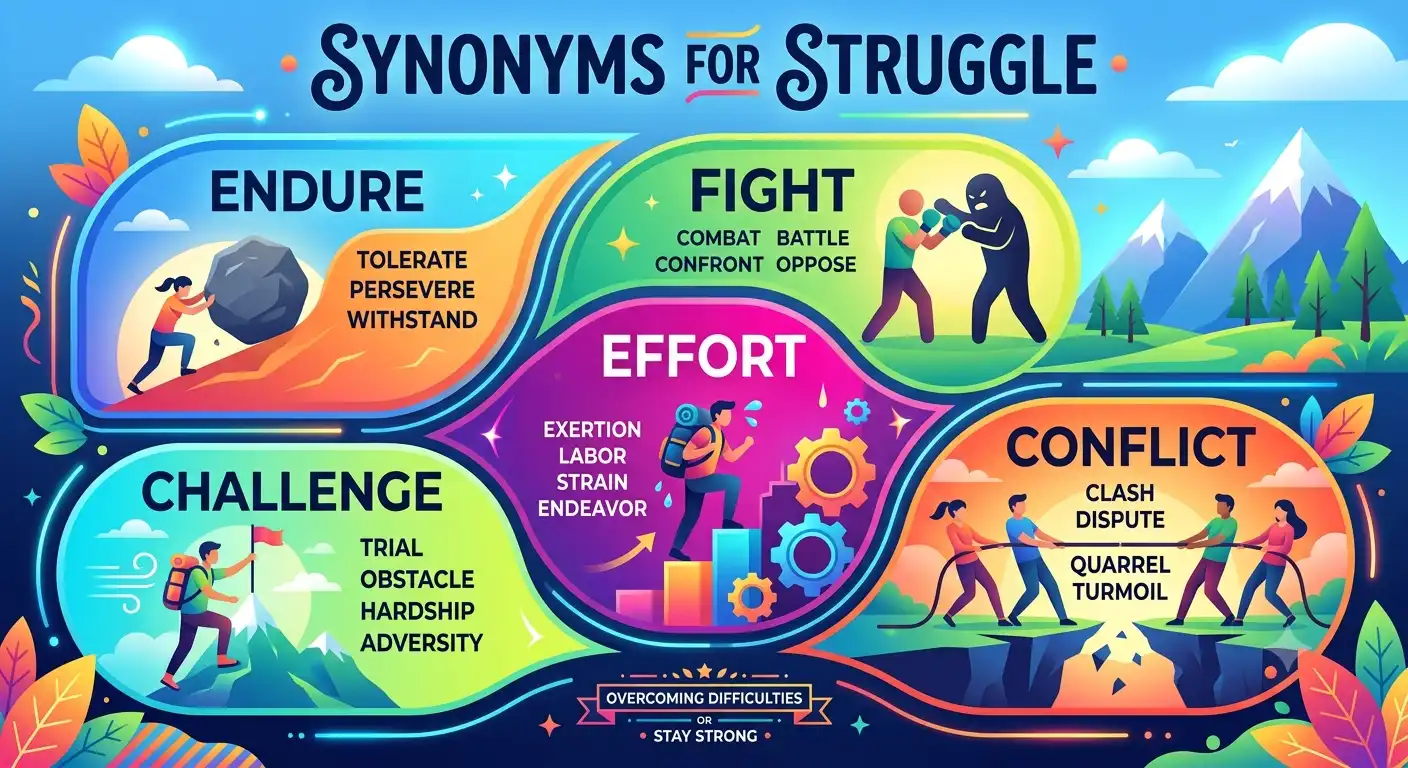 synonyms for struggle