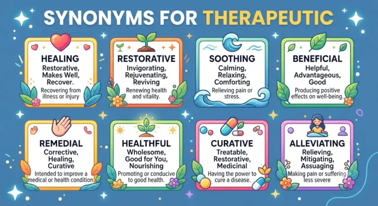 synonyms for therapeutic