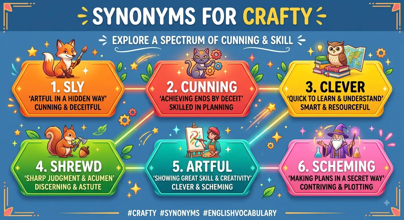 synonyms for crafty