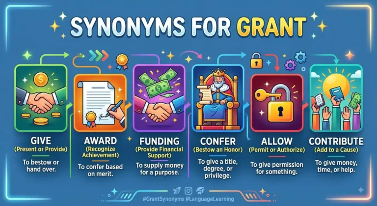 synonyms for grant