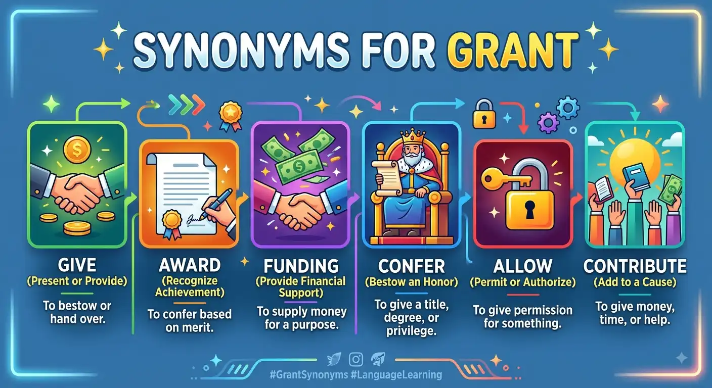 synonyms for grant