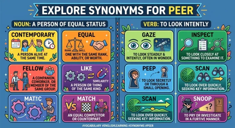 synonyms for peer