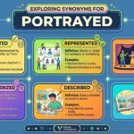 synonyms for portrayed