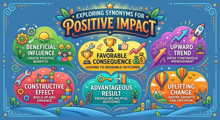 synonyms for positive impact