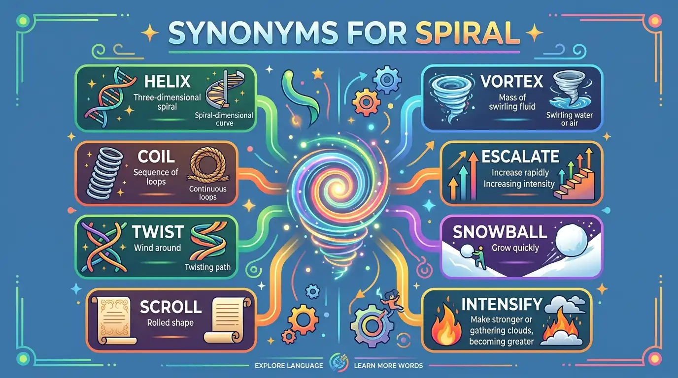 synonyms for spiral