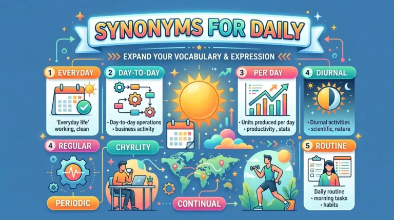 synonyms for daily