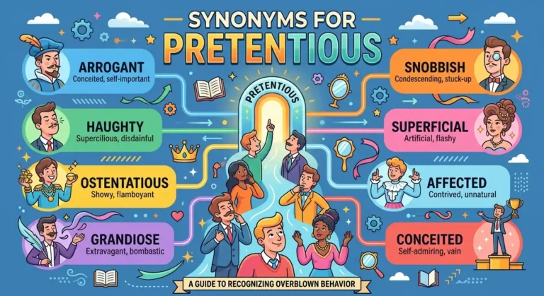 synonyms for pretentious